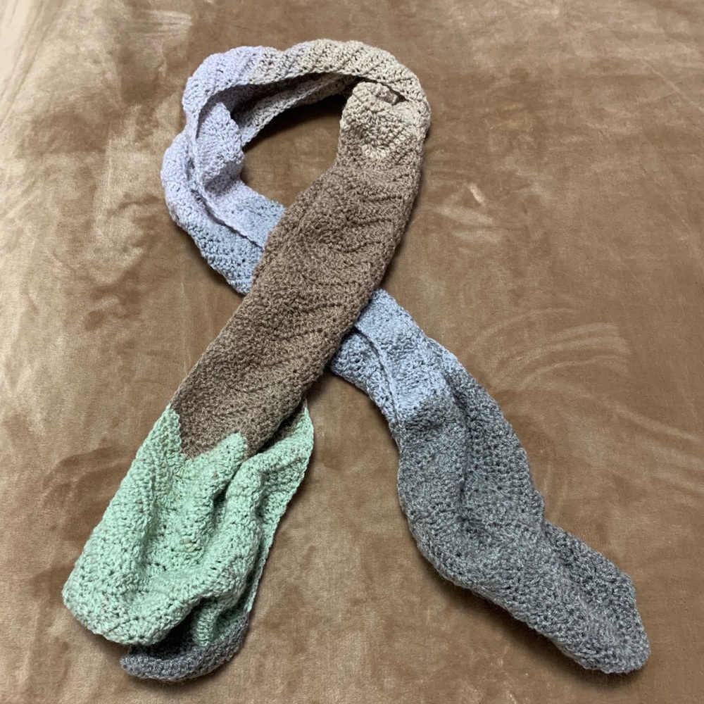 Mint Chip Chevron Scarf